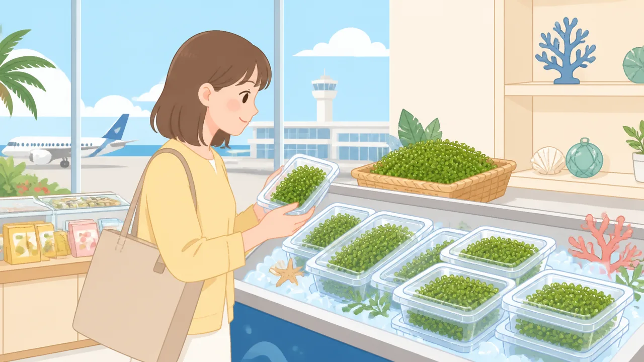 海ぶどうは飛行機に持ち込める？持ち帰り方と注意点を解説