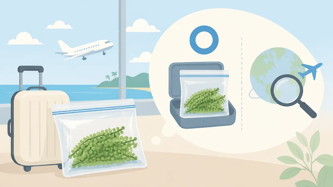 海ぶどうは飛行機に持ち込める？持ち帰り方と注意点を解説