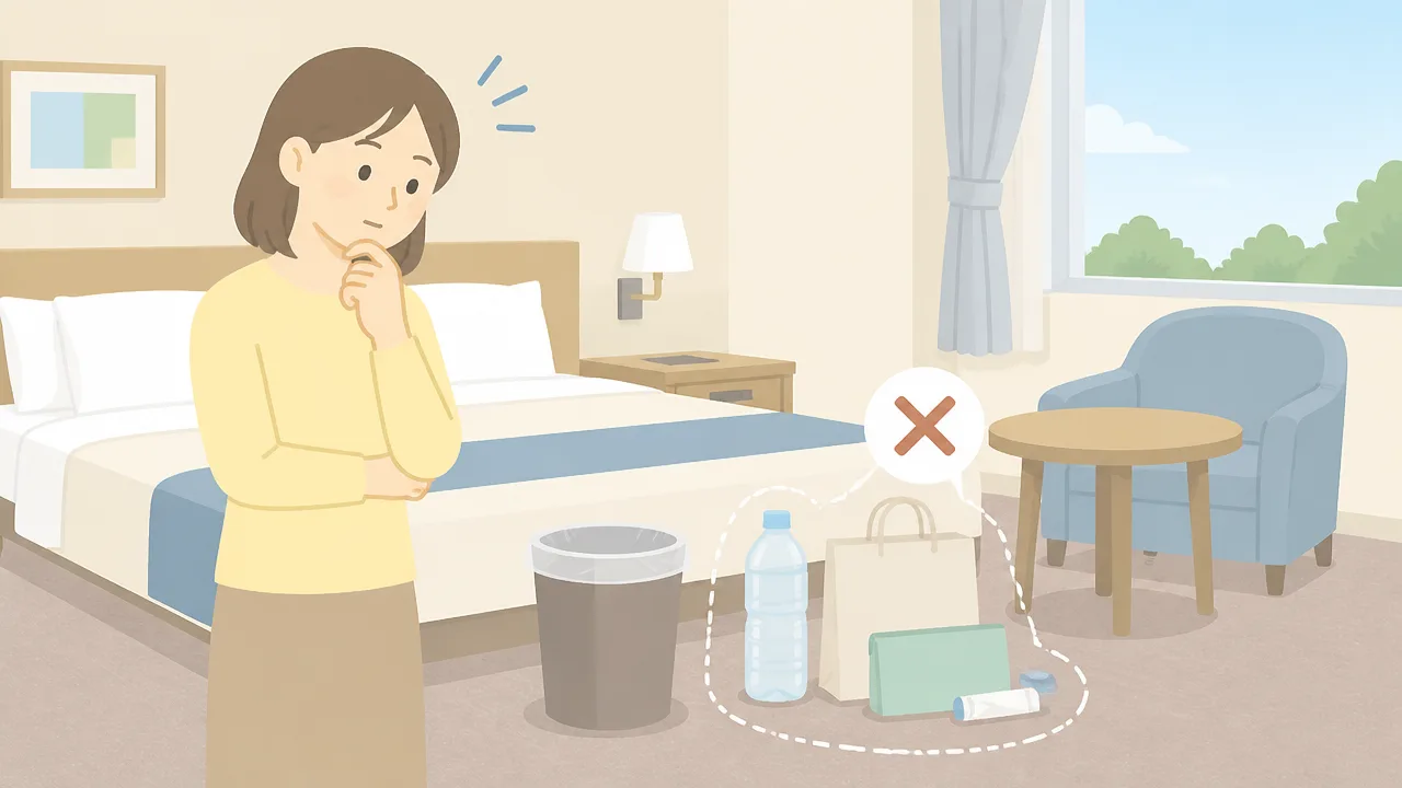 ホテルのゴミ箱に捨てていいものは？分別と持ち帰りの基準を解説