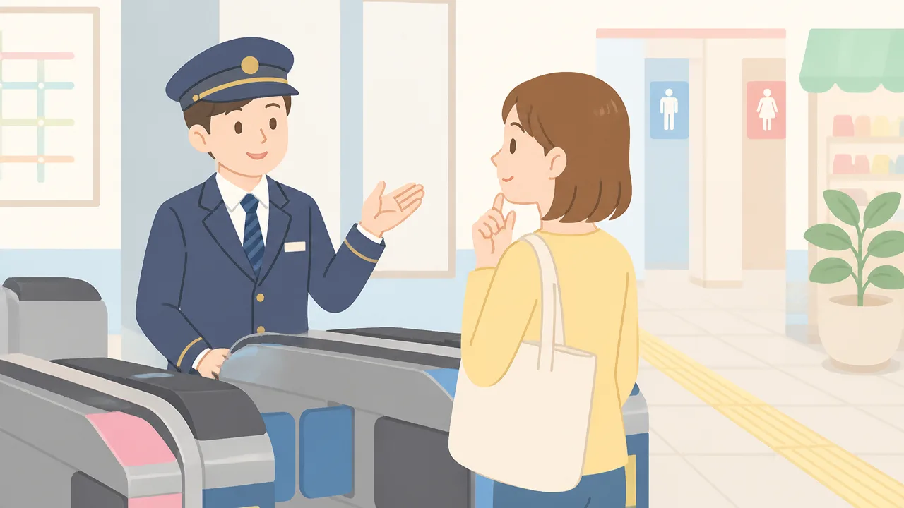 改札入ったけど出たいときは？駅員への伝え方と注意点