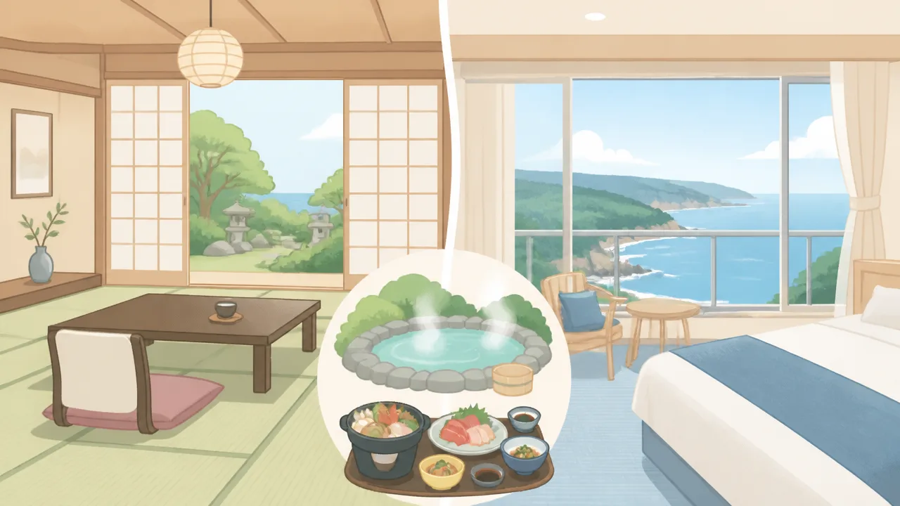 五浦観光ホテル 本館と別館の違いは？客室・温泉・食事を比較