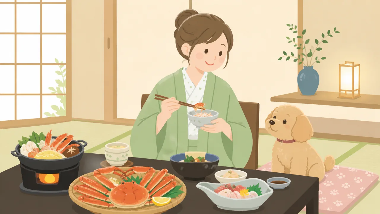 城崎でカニを楽しめるペットと泊まれる宿と愛犬連れの選び方