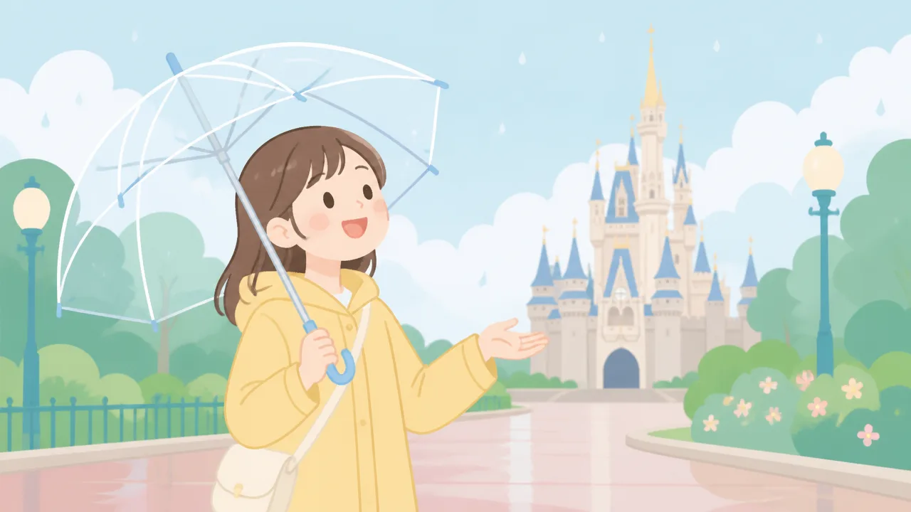 降水量1mmの日にディズニーは楽しめる？服装・持ち物と雨対策