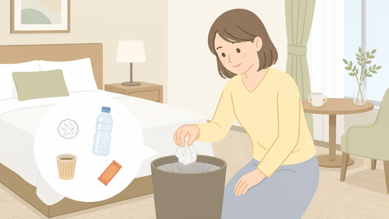 ホテルのゴミ箱に捨てていいものは？分別と持ち帰りの基準を解説